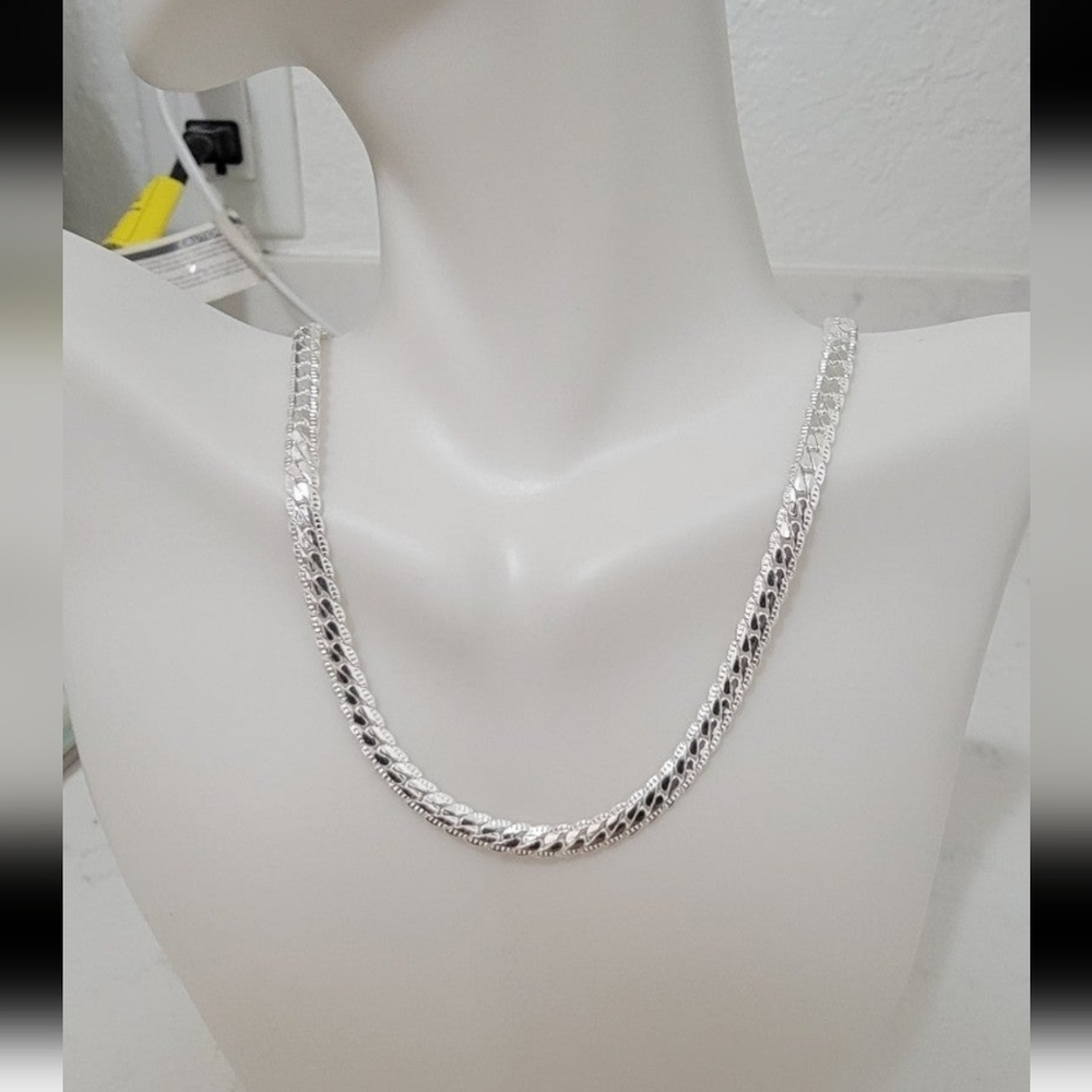New Sterling Silver Chain Necklace